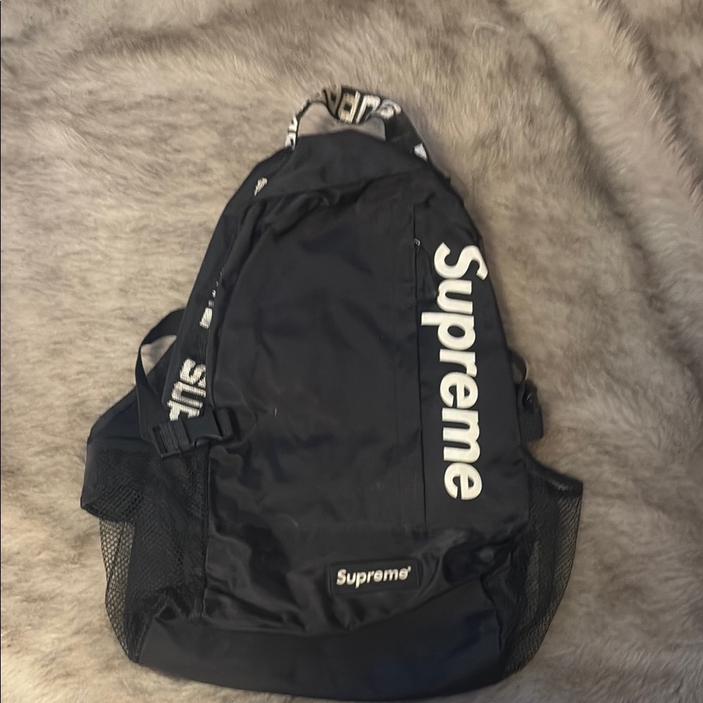 Supreme Black School Backpack - image 1